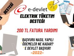 Elektrik Tüketim Desteği Nedir? E Devlet Başvur! 200 TL!