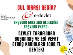 Dul Maaşı Nasıl Alınır? Boşanmış / Dul Kadına 1000 TL Destek